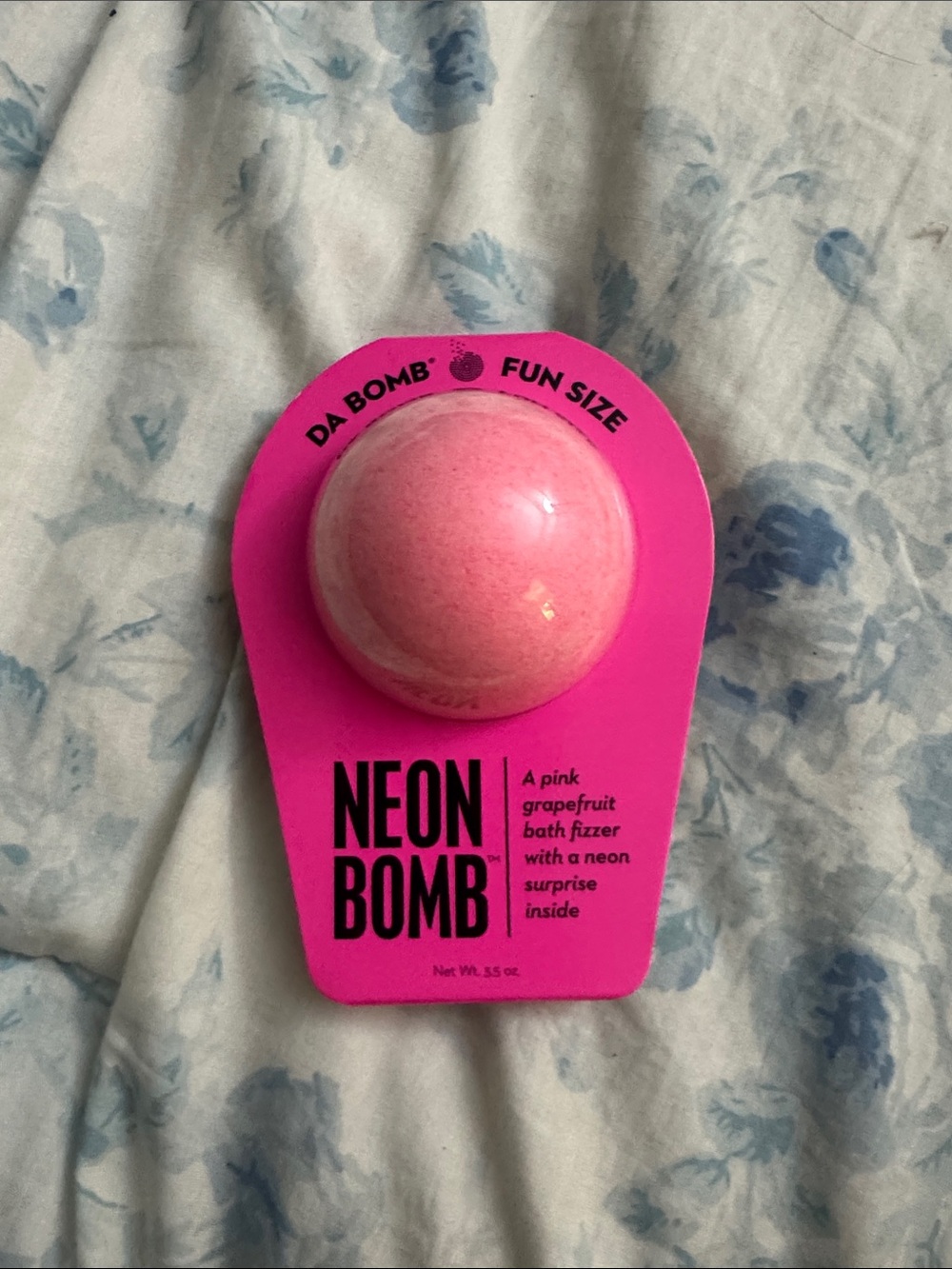 Neon Bomb Pink Grapefruit Bath Fizzer - Fun Size